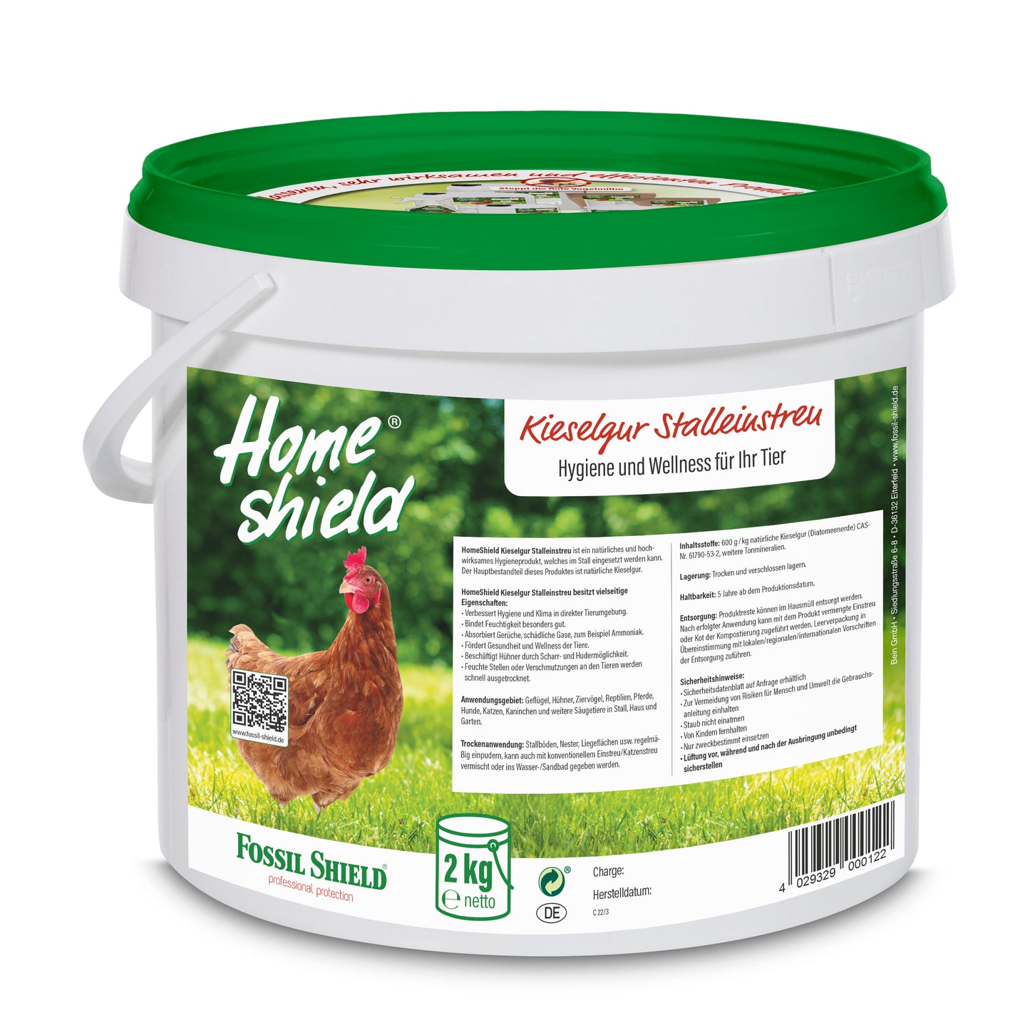 Home Shield® Kieselgur Stalleinstreu 2Kg im Eimer